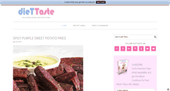 Desktop Screenshot of diettaste.com