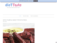 Tablet Screenshot of diettaste.com